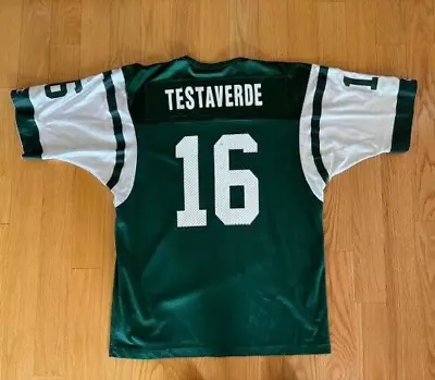 Vinny Testaverde New York Jets Jersey Vintage Authentic Champion Large (44) • $50