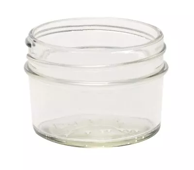 4 Ounce Glass Regular Mouth Mason Canning Jars - No Lids - Case Of 12 RM-4OZ • $25.66