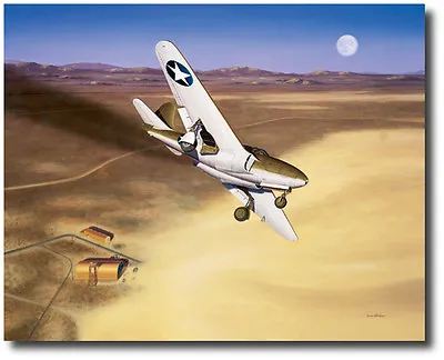 The Beginning By Mike Machat - Bell XP-59 Airacomet - Aviation Art Print • $125