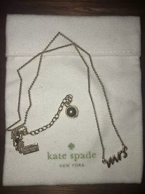 Auth Bnwt Kate Spade New York Say Yes Mrs Necklace • $15