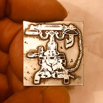 £12 • Buy Letterpress Metal Printing Plate Classic Telephone
