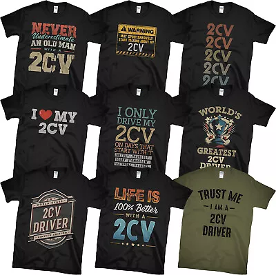 £13.99 • Buy 2cv T-shirts. Pick From Our Awesome & Funny Designs. Citroen Driver Gift Idea