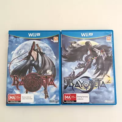 Very Good! Genuine Nintendo Wii U Game Bundle Bayonetta 1 + 2 PAL AUS Tested! • $48.99