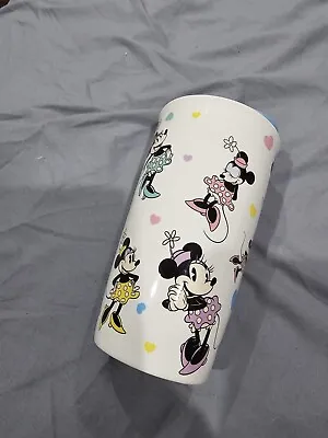 Disney Parks Minnie Mouse Ceramic Travel Tumbler Mug • $8.75