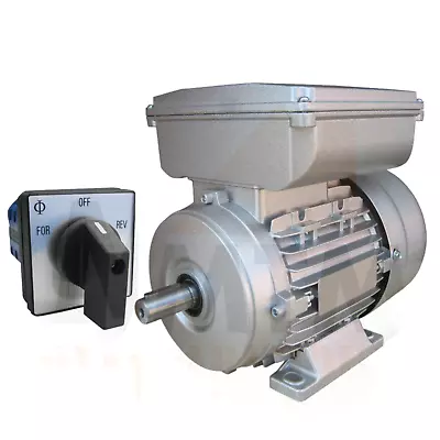 Single Phase Electric Motor 240v 2.2kW 3HP 2800rpm 2Pole W/ For/Rev Switch • $386.58