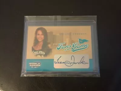 $24 • Buy Leeann Tweeden 2004 Donruss World Series Fans Of The Game Autograph Card Marlins