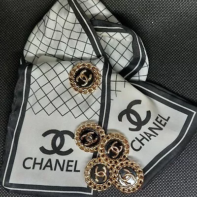 Set Of 5 Classic  Vintage  Chanel Buttons • £45