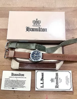 Vintage Hamilton L.L. Bean Field Watch Automatic Ref. 9721 Complete Set! • $345