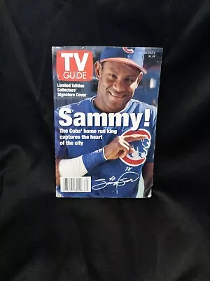 SEPT 26 1998 TV GUIDE Vintage Television Magazine SAMMY SOSA Limited Edition Sig • $10