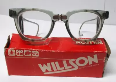 Vintage Willson Folding Safety Glasses NOS Original Box Steampunk • $29.99