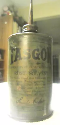 1 TASGON Gas Station FORD Model A T Auto VTG CONE-TOP Oil RUST SOLvent Tin CAN • $18.99