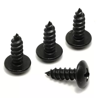 License Plate Screws For Ford Mustang - Stainless Steel - Black (Pack Of 4) • $8.92