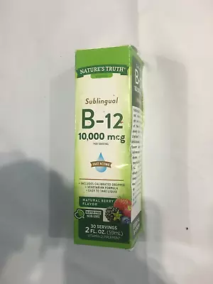 Nature's TruthVitamin SupplementSublingual B-12 10000mcgNatural Berry 2 Oz10/24 • $10.75