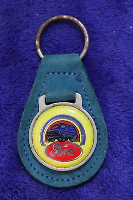 Vintage Leather Ford Key Fob Key Chain Accessory Galaxie FoMoCo Econoline Van • $9.95