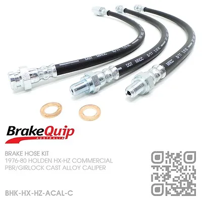 Brakequip Brake Hose Kit [holden Hx-hz Ute/panel Van/one Tonner/sandman] • $104.50