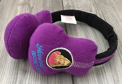 Vary Rare HTF Hannah Montana Purple Guitar Winter Ear Muffs One Size Adjustable • $14.99