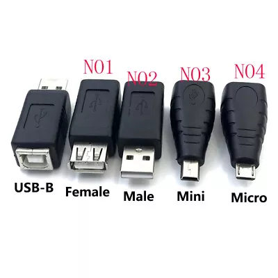 Mini Micro USB 2.0 A Male To B Female Printer Converter Adapter Connector Plug • $1.69