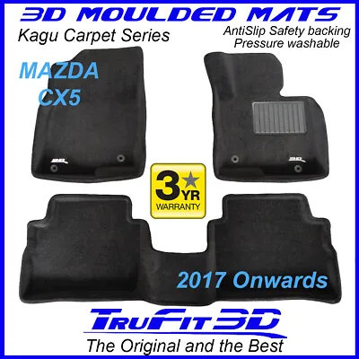 For Mazda CX5 CX-5 3/2017 - 2020 KF KJ Genuine 3D Black Carpet Car Floor Mats  • $199