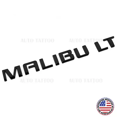 Chevy Malibu LT Trunk Door Letter Emblem Logo Badge Nameplate Gloss Black Sport • $19.99