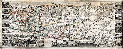 1823 Map Of The Land Of Promise And The Holy City Of Jerusalem Wall Art Poster • $13.95