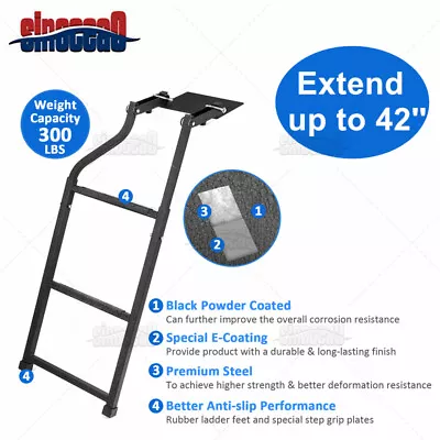 Tailgate Ladder Adjustable Up To 42'' For 1999-2016 Ford F-250 F-350 Super Duty • $59.99