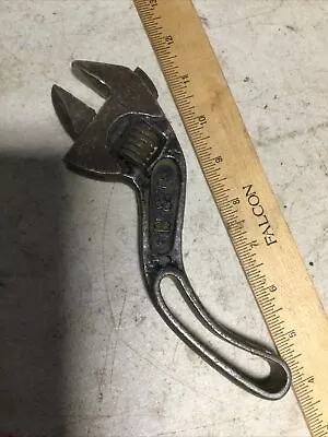 Vintage B & C Adjustable 8  S Shaped Curved Wrench Bemis & Call Antique Tool • $14.99