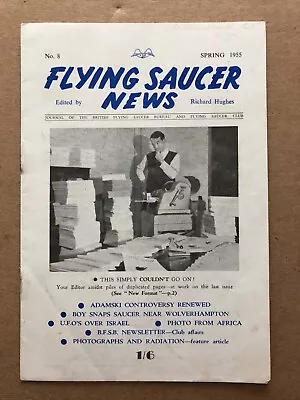 #2 Vintage FLYING SAUCER NEWS Magazine #8 Spring 1955 UFO Israel Adamski • $49.99
