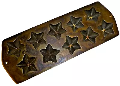 VTG Cast Iron Lodge 10 Star Cornbread Muffin Bread Mold Baking Pan USA 10AS2 • $59.95