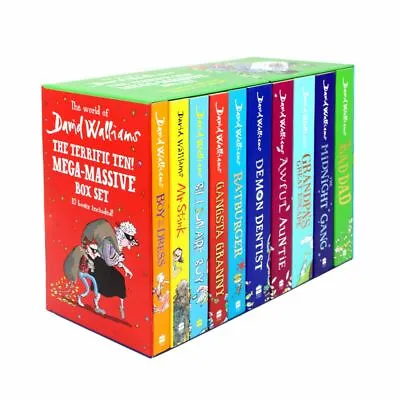 David Walliams The Terrific Ten Mega-Massive 10 Books Box Set PB NEW • £37.84