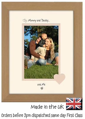 Mummy And Daddy Photo Frame Portrait 6x4 Mummy Daddy And Me 1004F • £15.99