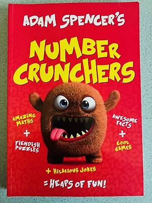 Adam Spencer's Number Crunchers Book (Maths Activity Book) - BRAND NEW • $10