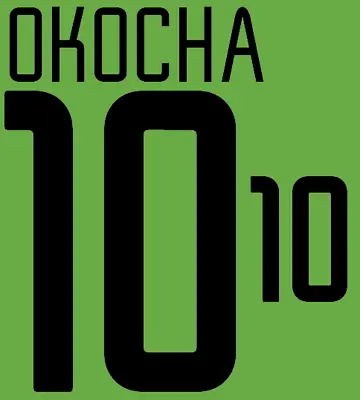 £11 • Buy Nigeria Okocha Nameset 2002 Shirt Soccer Number Letter Heat Print Football Alt