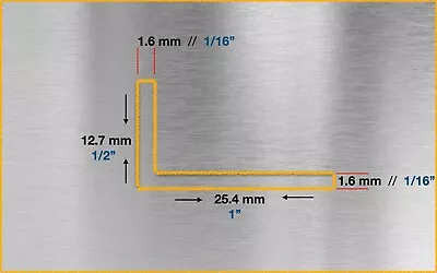 £4.40 • Buy Aluminium UNEQUAL ANGLE: Imperial & Metric Variations - Lengths: 100mm To 3000mm