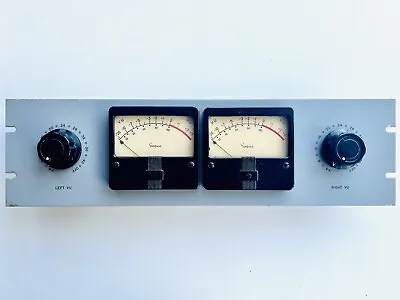 Vintage Simpson VU Stereo Meter Panel Amp Audio Meter Rackmount Langevin Altec • $695