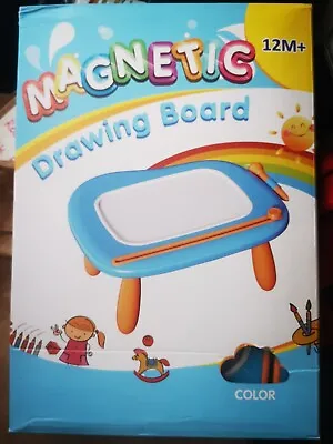 Magnetic Drawing Board With Stands Brand New (blue Orange Colour 12m + Above)  • £22