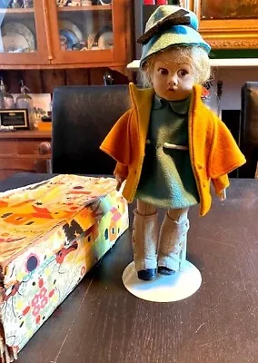 Vintage Lenci Doll 1930's Boxed 13  Felt Doll  - Ex. Leura Toy Museum • $795