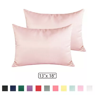 Satin Silk Toddler Pillowcases 2 Set Hypoallergenic For Baby's Skin Pillow Cases • $11.99