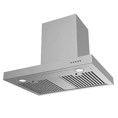 JOEAONZ 30in 900CFM Wall Mount T-Shape Range Hood Stainless Steel Stove Vent LED • $175.99