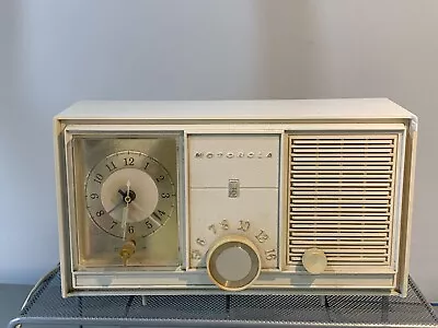 Vintage Rare Motorola Radio Time Clock Model Ac4bh W/ Working Clock (3b) • $64.99