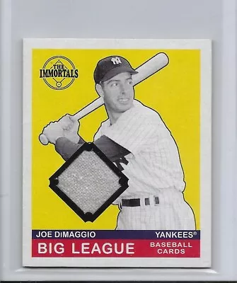 2007 Upper Deck Goudey Immortals Joe DiMaggio Game Used Jersey!!  Case Hit!! • $125