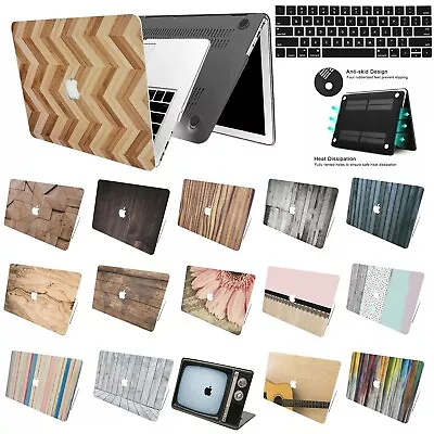 Laptop Accessories Natural Wood Drawing Hard Rubberized Shell Cover For Macbook • $13.49