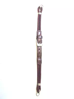 Vintage Cordette Cocktail Leather Burgundy Watchstrap Silver Colour Fittings NOS • £22.50