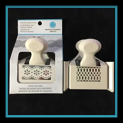  Martha Stewart  DOILY LACE TRIM Punch & INFINITE LOOPS Punches - Set Of TWO  • $29.95