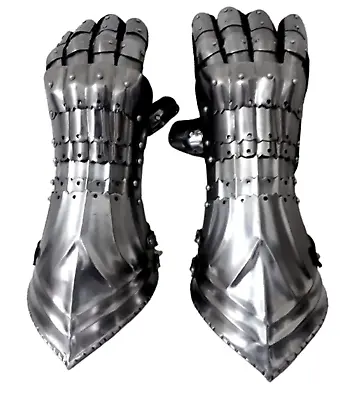 £81.90 • Buy Medieval Gauntlet Knight Armor Gauntlet Hand Gloves LARP Gloves Warrior Cosplay