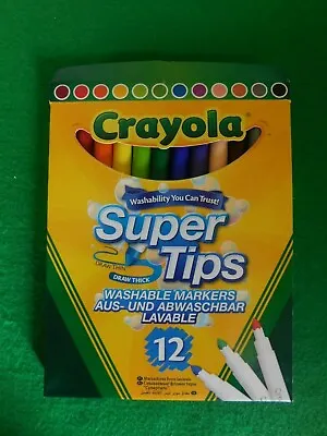 Crayola Super Tips Washable Markers Pack Of 12 • £4.85