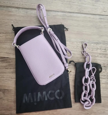 $50 • Buy MIMCO Phone Pouch/Cross Body Bag With Extra Accessories - Lilac - BNWOT