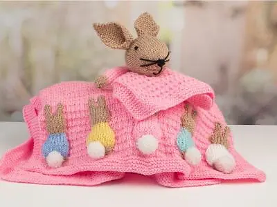 £1.99 • Buy Baby Bunny Comforter Lovey & Bunny Blanket  ~ DK Knitting Pattern