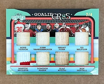 2021-22 Leaf Lumber Hockey Goalie Gr8s BRODEUR FUHR HASEK HEXTALL BELFOUR + 2/4 • $79.99