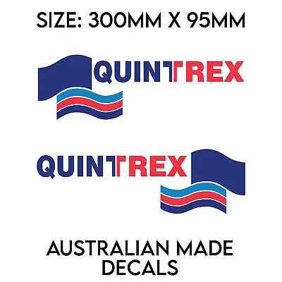 $34.99 • Buy Quintrex Fishing Boat Marine Stickers Decals. Set Of 2. Premium Vinyl.