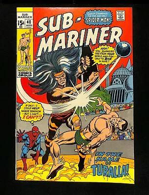 Sub-Mariner #40 VG/FN 5.0 Spider-Man! Marvel 1971 • $0.99